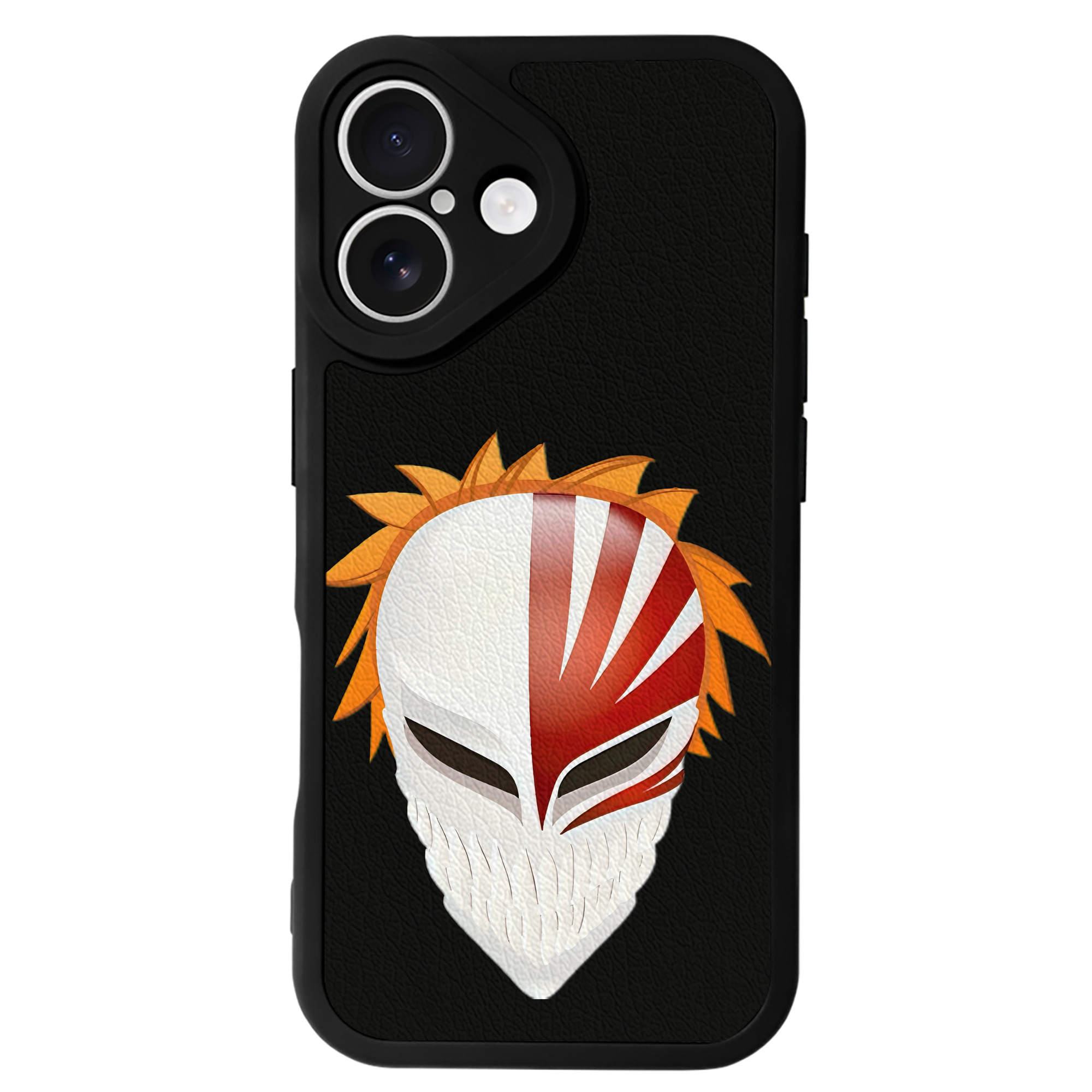 （画像用） ブリーチ 黒崎一護（くろさき いちご）BLEACH Kurosaki Ichigo 【iPhone 16シリーズ対応】シリコンスマホケース（レザー調） 材質：シリコン